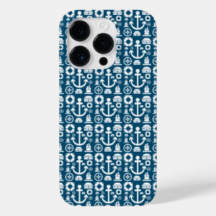 Navy sailor Element sea pattern Case-Mate iPhone C 14 Pro Case