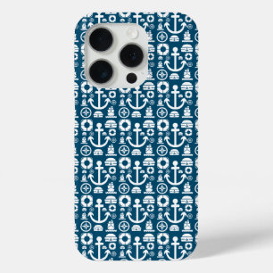 Navy sailor Element sea pattern Case-Mate iPhone C 15 Pro Case
