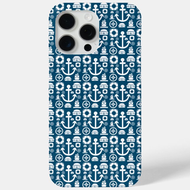 Navy sailor Element sea pattern Case-Mate iPhone C Case (Back)