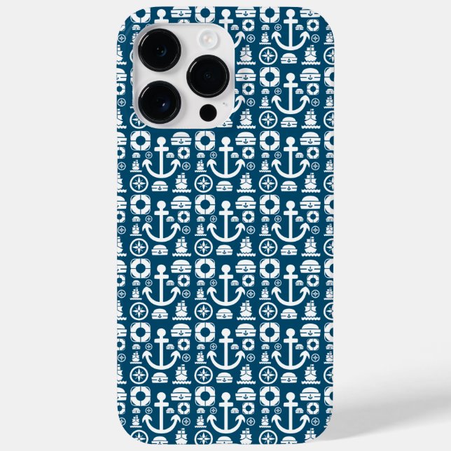 Navy sailor Element sea pattern Case-Mate iPhone C Case (Back)