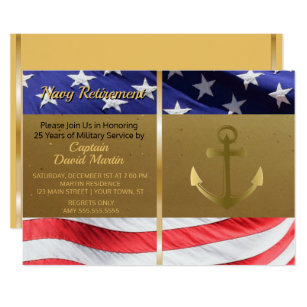 Military Retirement Invitations And Annoucements 7