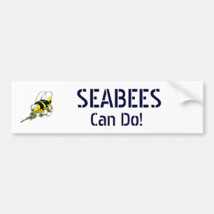 Navy Seabees Can Do! Bumper Sticker