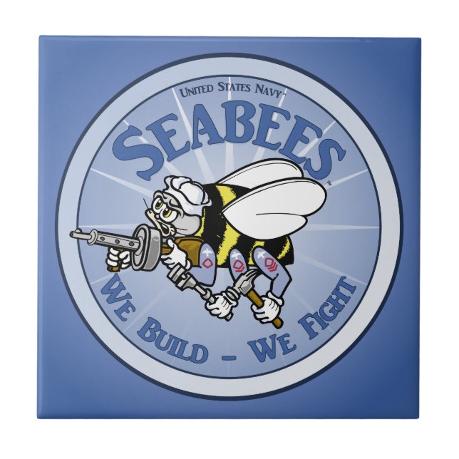 Navy Seabees Tile (Front)