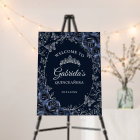 Navy Silver Quinceanera Welcome