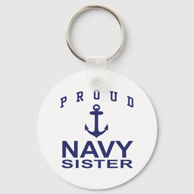 Navy Sister Keychain (Front)