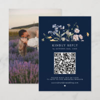 Navy Spring Wildflower Meadow Garden Wedding