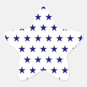 Navy Star Pattern Sticker