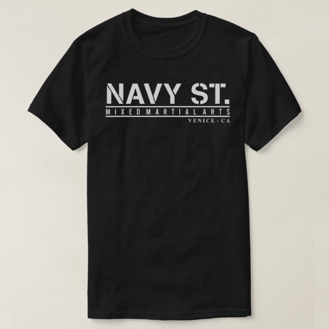 Navy Street MMA Mied Martial Arts Official Fightin T-Shirt (Design Front)