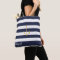 Navy Stripe Nautical Anchor Personalized Tote Bag