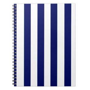 Navy Striped Notebook