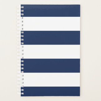 Navy Striped  Planner