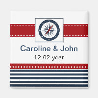 navy stripes, compass, nautical save the date