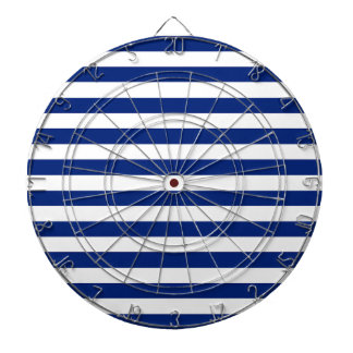 Navy Stripes Nautical Decor Dartboard