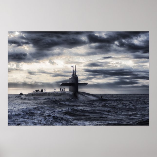 Navy Submarine Poster (Front)