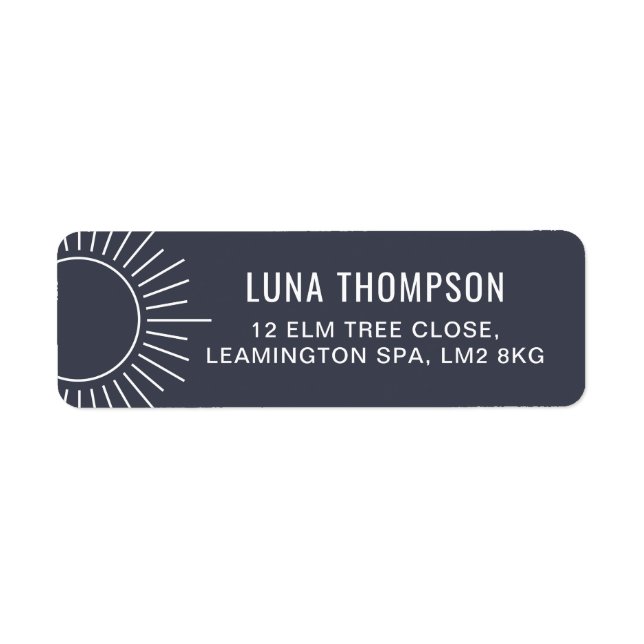 Navy Sun Label (Front)