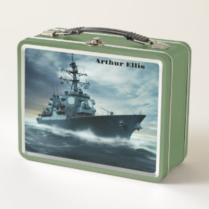 Navy Super Destroyer Metal Lunch Box