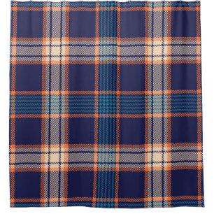 Navy tartan plaid pattern