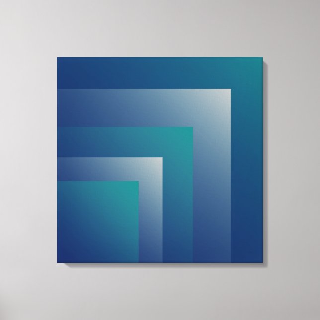 Navy teal grey canvas print (Front)