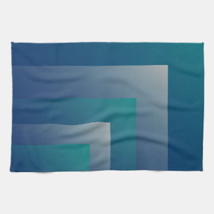 Navy teal grey kitchen towel