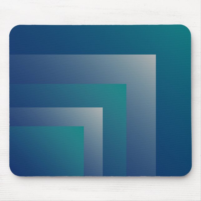 Navy teal grey mouse pad (Front)