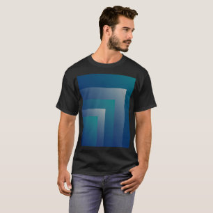 Navy teal grey T-Shirt