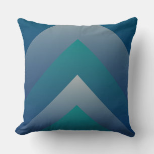 Navy teal grey throw pillow