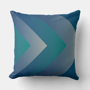 Navy teal grey throw pillow