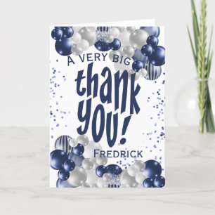 Navy Thank You Appreciation Balloons 