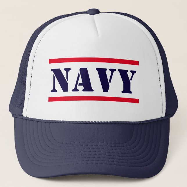 NAVY TRUCKER HAT (Front)