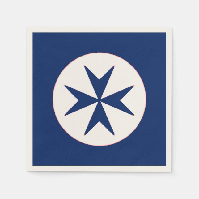 Navy Tuscany Medici-blue corsair Napkin (Front)