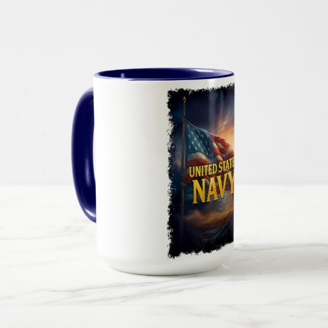 Navy USN Veteran Mug (Front Left)