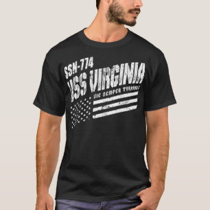 Navy USS Virginia SSN 774 US Submarine Submariner  T-Shirt