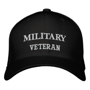 NAVY, VETERAN EMBROIDERED HAT