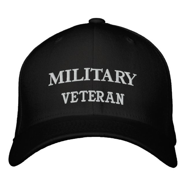 NAVY, VETERAN EMBROIDERED HAT (Front)