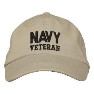 Navy Veteran Military Embroidered Hat