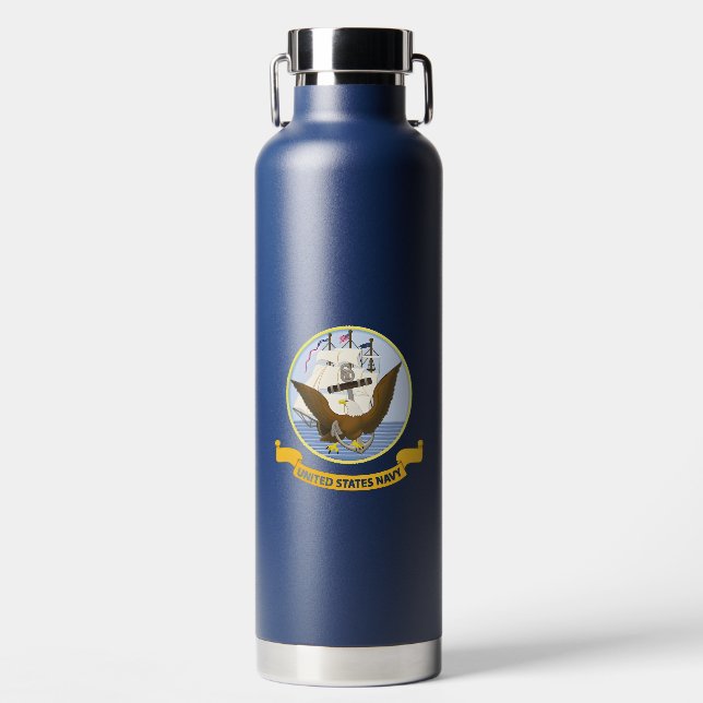 Navy Water Bottle (Front)