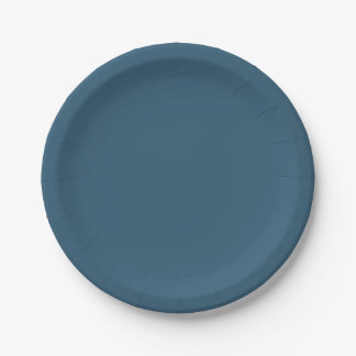 Navy Wedding Paper Plate