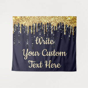Navy Wedding Photo Booth Backdrop Anniversary Prop Tapestry
