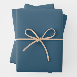 Navy Wedding Wrapping Paper Sheet