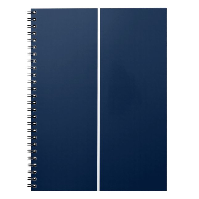 Navy & White CUSTOM Notebook (Front)
