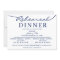 navy white Elegant Script Rehearsal Dinner