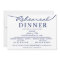 navy white Elegant Script Rehearsal Dinner