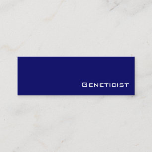 Navy white Geneticist business cards