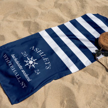 Navy & White Personalized Bachelorette Weekend