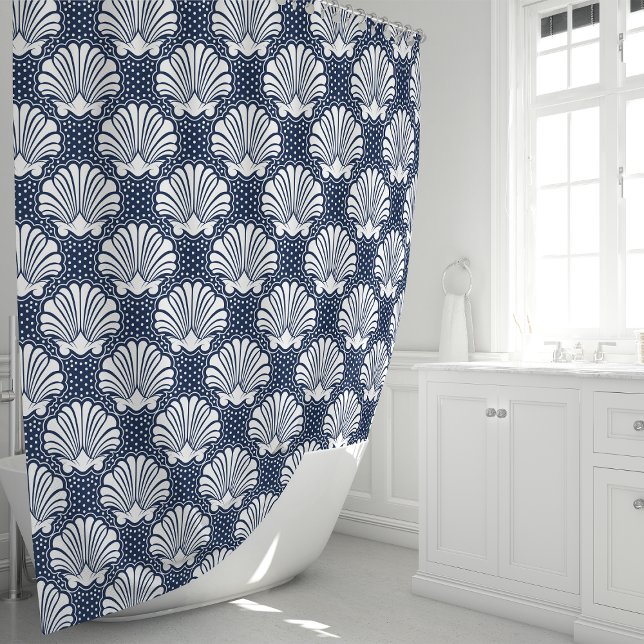 Navy & White Seashell (Creator Uploaded)