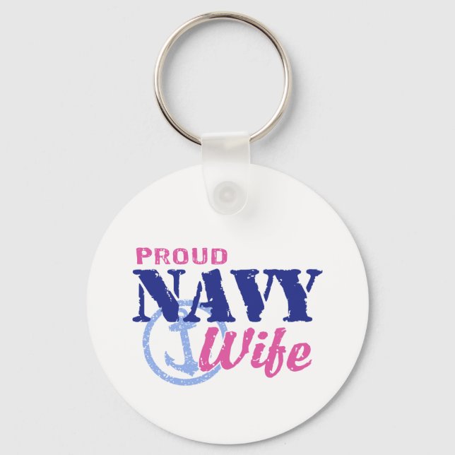 Navy Wife Keychain (Front)