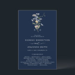 Navy Wildflower Meadow Garden Wedding Program<br><div class="desc">Capture the beauty of nature on your special day with our exquisite wildflower watercolor wedding program. Elegant, unique, and blooming with love. Use the text fields to personalize your design with your own wording and details. If you want to change the font style, colour or text placement, simply click the...</div>