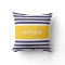 Navy Yellow Stripes Monogram