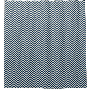 Navy Zig Zag Wave Pattern