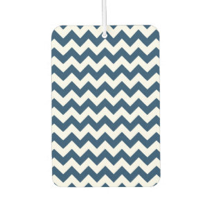 Navy Zigzag, Navy Chevron, Geometric Pattern Air Freshener